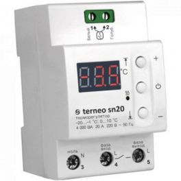 Терморегулятор Terneo SN 20 для систем снеготаяния (20А 4000ВА)