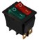 Переключатель KCD2-2101N GR+R/B двойной с подсветкой (зеленый+красный) АСКО