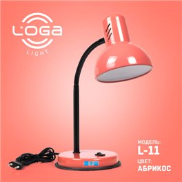 Настольная лампа L-11 "Абрикос" (ТМ LOGA  Light)