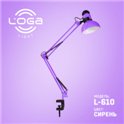 Настольная лампа со СТРУБЦИНОЙ L-610 "Сирень" (ТМ LOGA  Light)