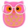 Ночник VARGO LED Сова в очках (розовая), с фотосенсором, блистер