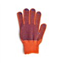 Перчатки Оранжевые с точкой ПВХ (103)