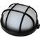 Светодиодный светильник круг черный опаловый плафон с решеткой пластик ПС-1052-11-1/1 12W