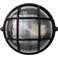 Светильник светодиодный Круг черный прозрачный пластиковый плафон с решеткой ПП-1052-10-1/6 Е27
