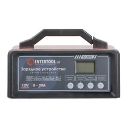 Зарядное устройство 12В 5/10/15/20А режим реанимации Intertool AT-3021