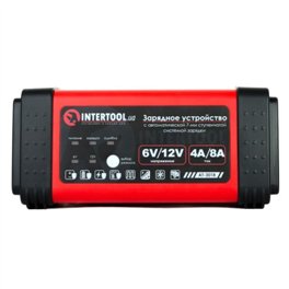 Зарядное устройство 6/12В 4/8A LED индикатор Intertool AT-3018
