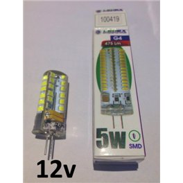 Лампа светодиодная 12v 5w G4 силикон АС/DC 6500K LEDEX (100419)