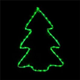 Гирлянда внешняя новогодняя елка DELUX MOTIF Christmas Tree 0,6*0,45м 7 flash зеленый IP 44 EN