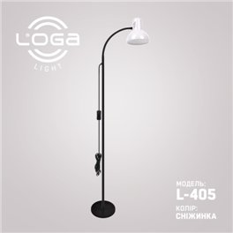Напольный светильник торшер  L-405 "Снежинка" (ТМ LOGA Light), 60 Вт. Е-27