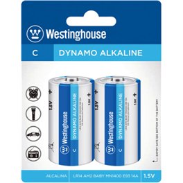 Щелочная Батарейка Westinghouse Dynamo Alkaline C/LR14 (2шт/уп)