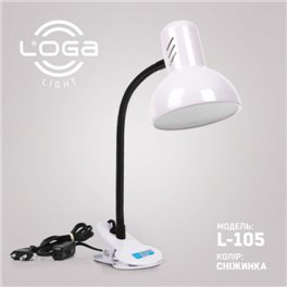 Настольная лампа с прищепкой ТМ LOGA  Light L-105 "Снежинка"