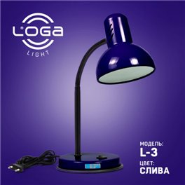 Настольная лампа ТМ LOGA Light L-03 "Слива"