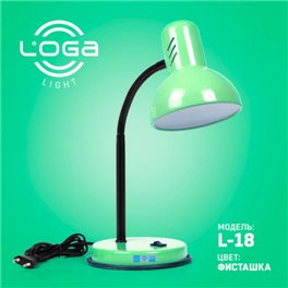 Фісташкова настільна лампа L-18 (ТМ LOGA Light)