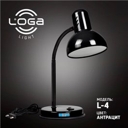 Настольная лампа ТМ LOGA Light L-4 "Антрацит"