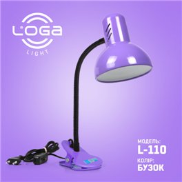 Настольная лампа с прищепкой ТМ LOGA  Light L-110 "Сирень"