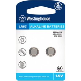 Батарейка в часы LR63 AG0 Westinghouse Alkaline (2шт./уп.)