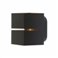 Светильник настенный декоративный квадрат черный G9 (104*74*90мм) AL8000 FERON