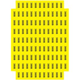 Знак наклейка 380 В желтый 45х22 АСКО-УКРЕМ (на листе 113 шт) SES03019