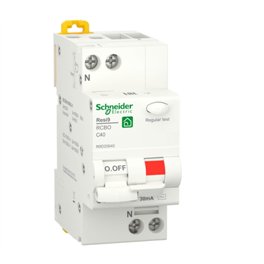 Диференційний вимикач Schneider 40А/30мА/АС 1Р+N (RESI9)