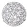Светильник настенно потолочный декоративный Vesta Light 25190 НББ 3*60 Е27 d-400 серебро