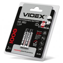 Аккумулятор Videx HR03/AAA1000 mAh (2шт. в уп.)