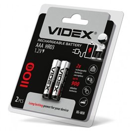 Аккумулятор Videx HR03/AAA1100 mAh (2шт. в уп.)