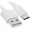 Шнур USB-typeC 1м. мідь білий
